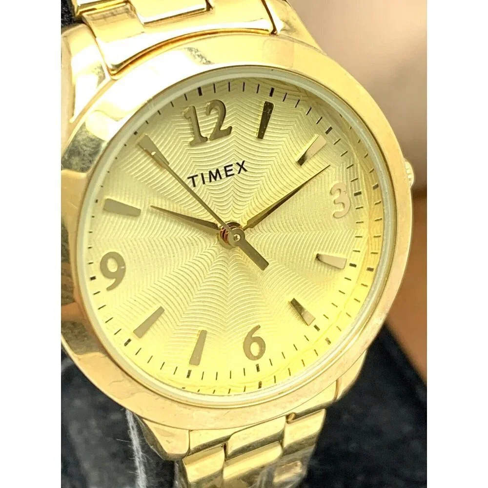 Timex Women's Watch TW2V36000 Quartz Gold Stainless Steel 32mm